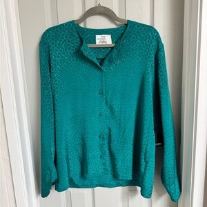 Vintage Pendleton Blouse - 🦚 Green - Medium/Large